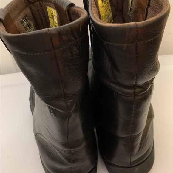 Dr Martens Industrial Mens Sz 13M Leather Boots Brown Steel Toe Doc main image 4